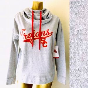 NWT SC TROJANS Shimmer LOGO HOODIE SWEATSHIRT Southern California SMALL